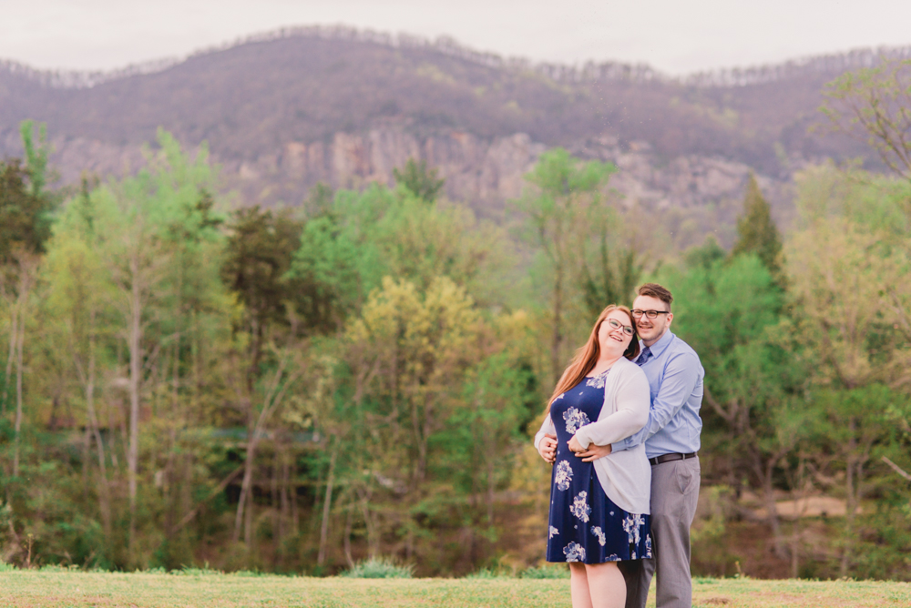 engagement pictures in the mountains blue ridge lake lure nc by asheville engagement photographer coley k photography