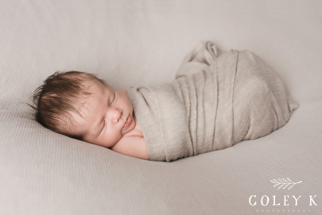 Baby Swaddled Coley K Photography Asheville NEwborn