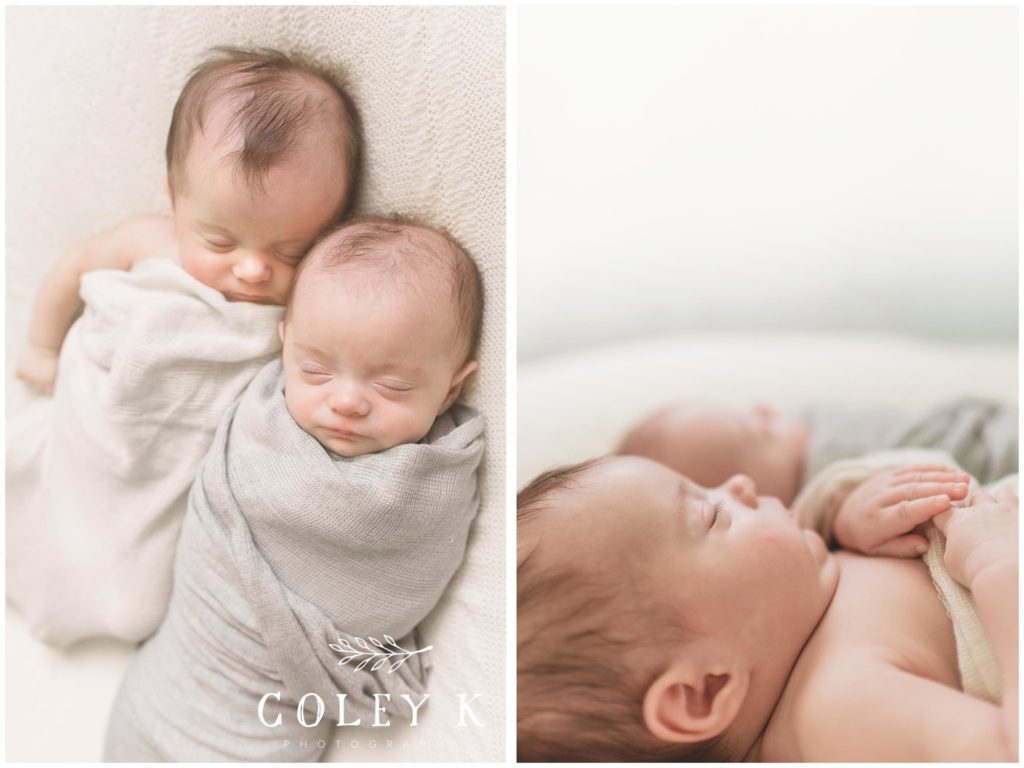 Asheville NC newborn photos of twins