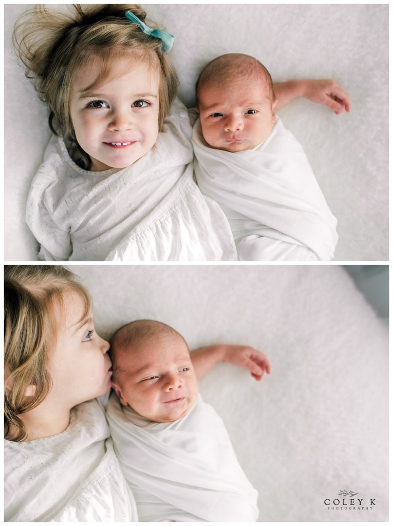 toddler and newborn photography