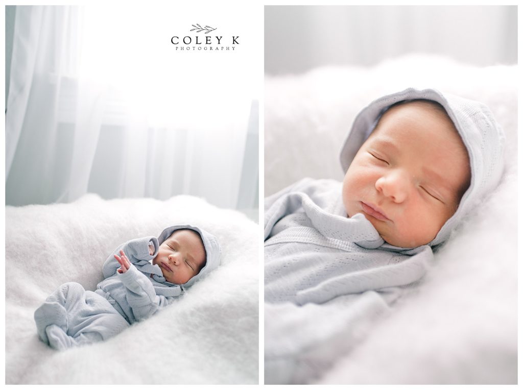simple and pure newborn photography natural light studio 