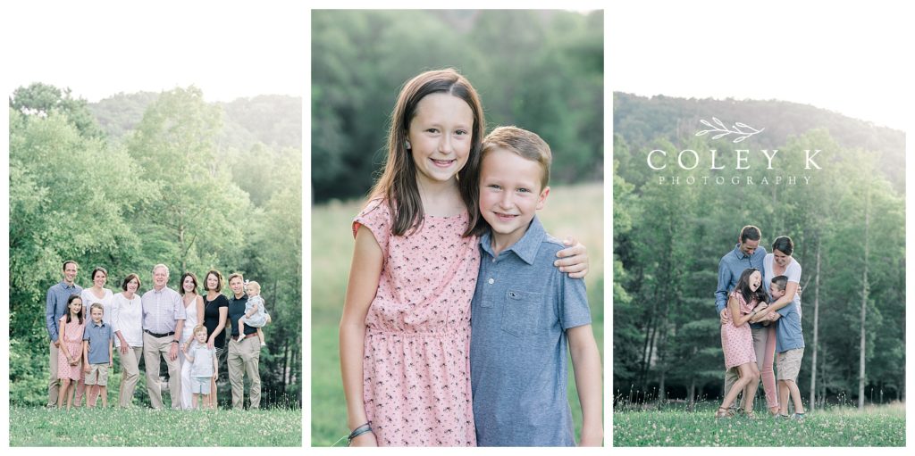 Extended Family Photographer with siblings in Black Mountain