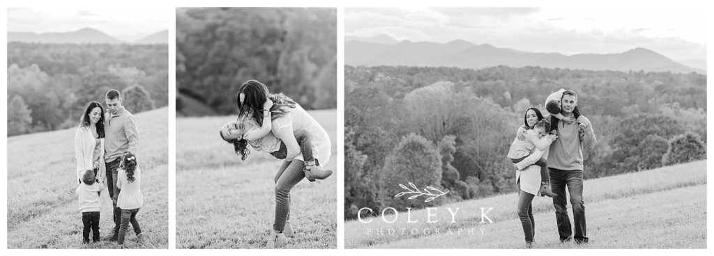 Black and White Family Photos at Biltmore
