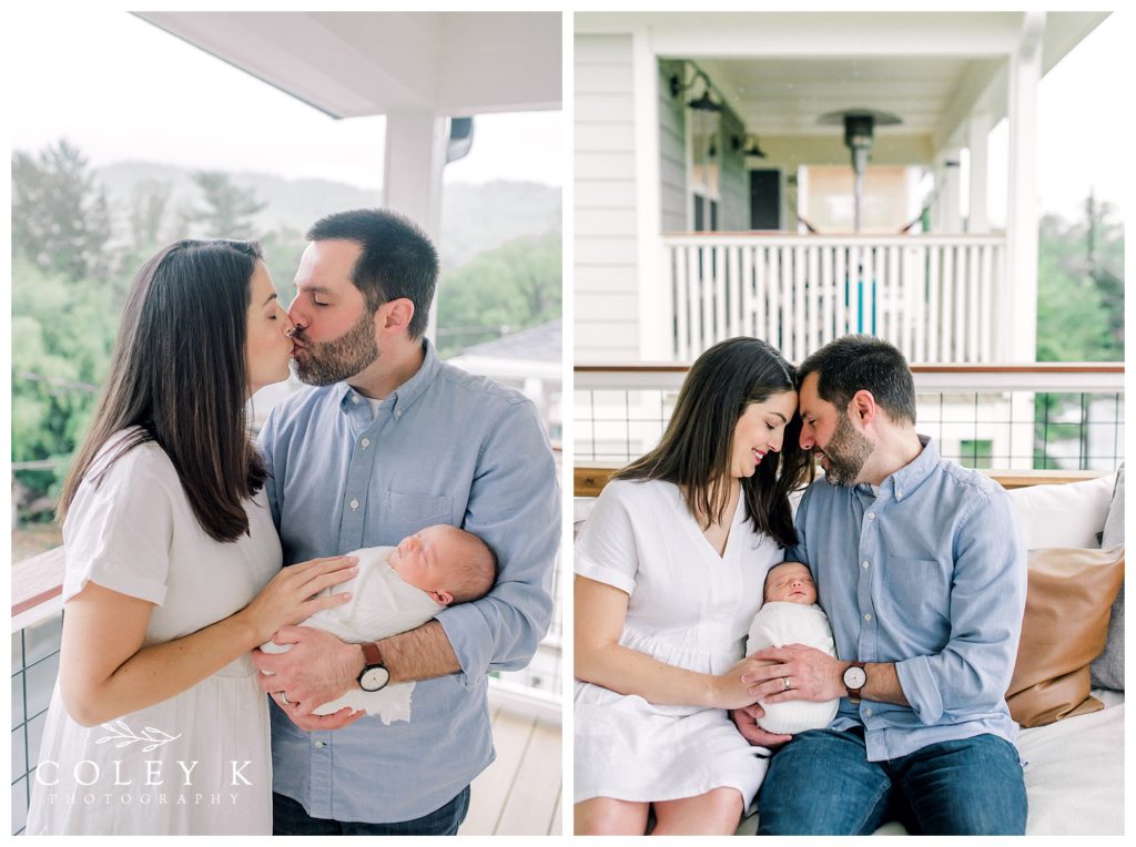 asheville in home lifestyle newborn photography