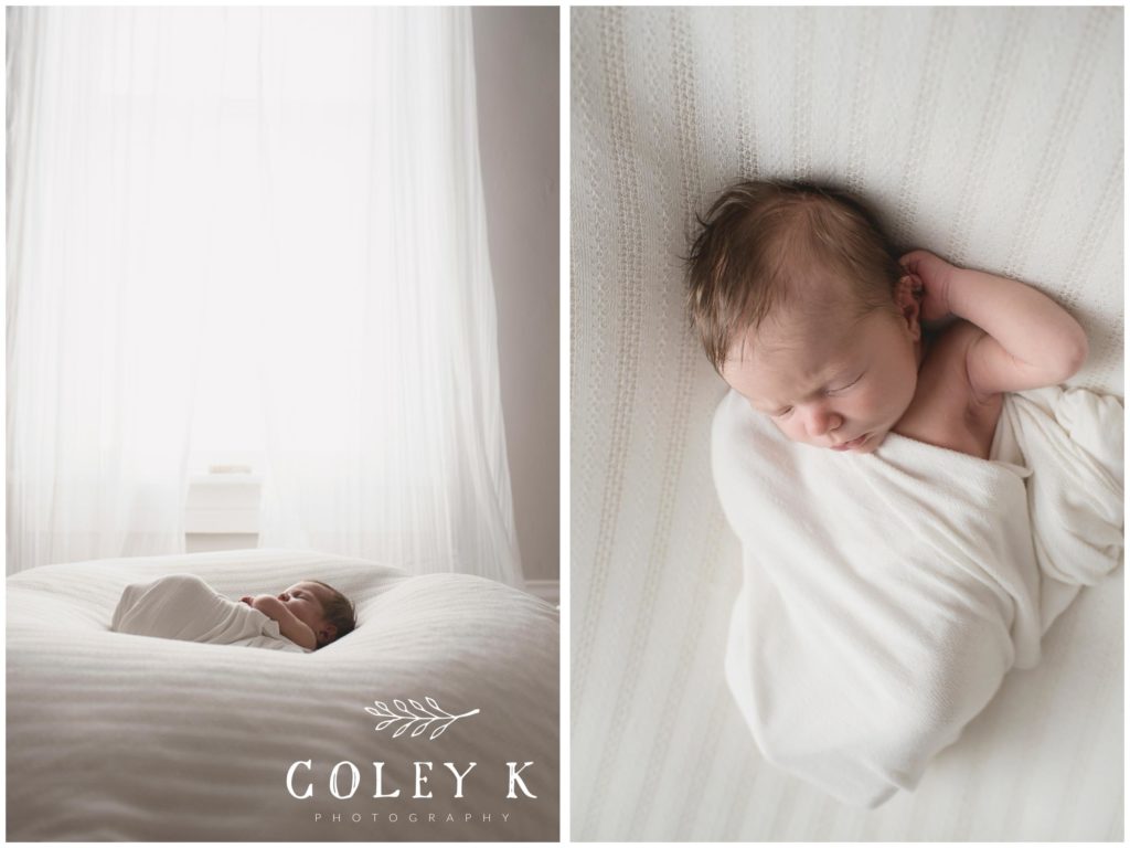 Clean and Simple Newborn Session Coley K Photography Asheville
