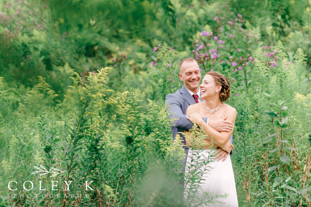 Roan Mountain Wedding Photo in wildflowers