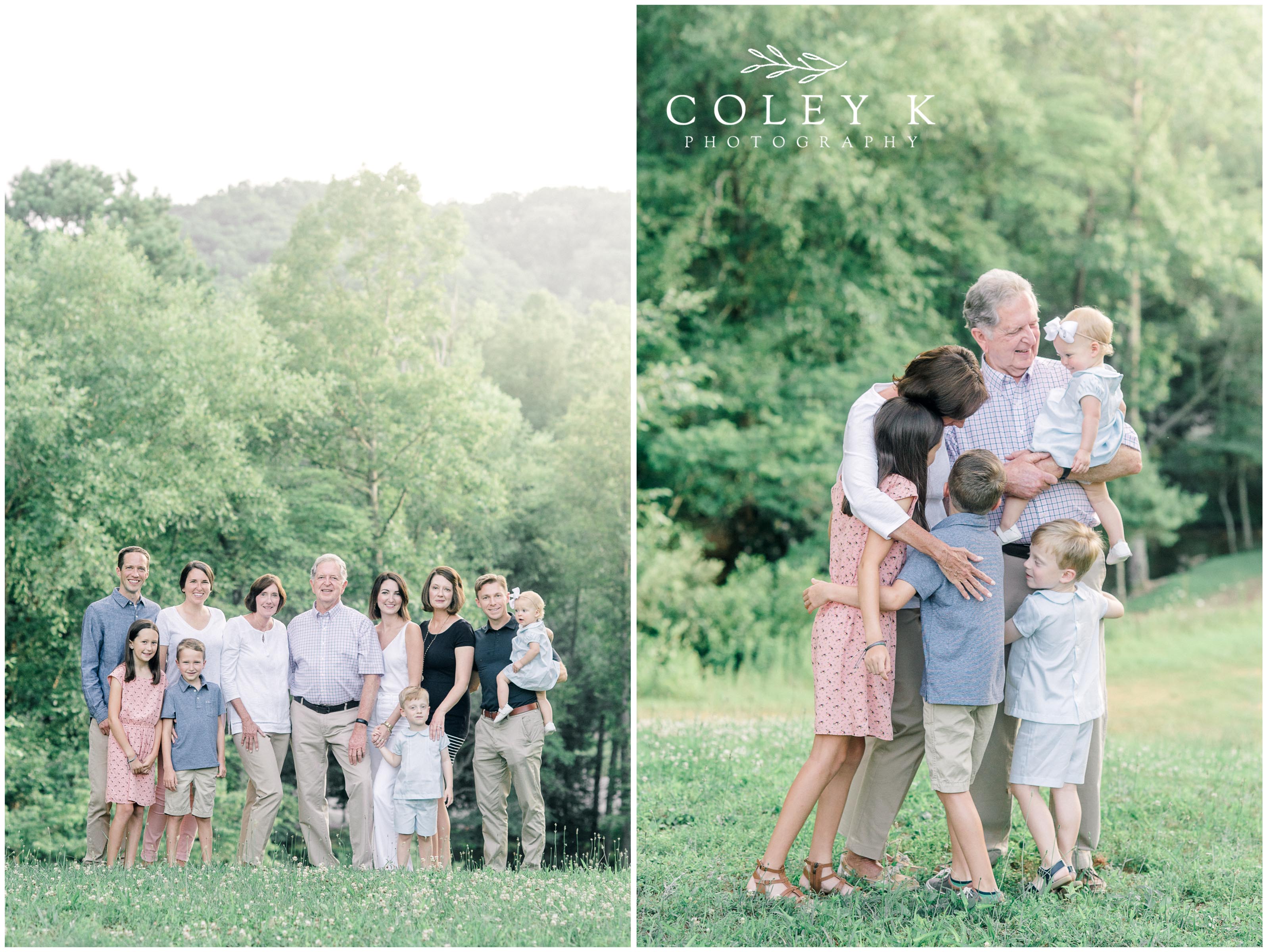 Extended Family Photos with Grandparents and Grandkids