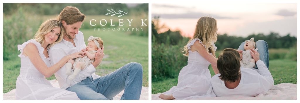 Lake Toxaway Newborn Photos with family