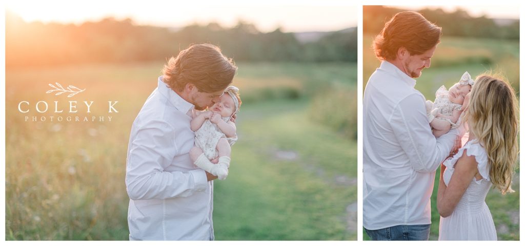 Father and Baby Girl and family photography