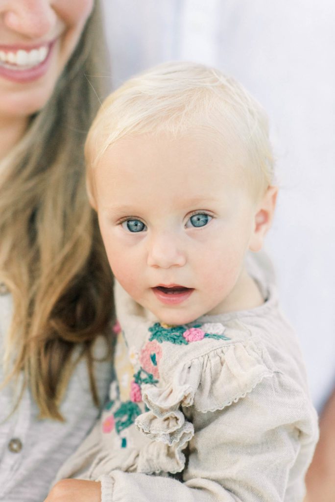 Photo of Baby girl with blue eyes